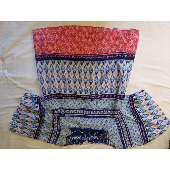 BLL New York Women's Sz Medium Tie Dye Top Shirt Boho Flowy Pink Blue Romantic - Picture 3 of 8